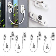Sunrain 4 Pcs Baby Safety Locks Stainless Child Window Restrictor Infant Security Lock Safety Kids