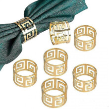 6pcs Napkin Rings Napkin Holder Banquet Napkin Ring Dinner Wedding Christmas Decoration Table Decoration