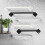 (Black, S) Towel Holder Wall Sticker Hanging Bath Kitchen Storage Organizer Rack Hanger 5