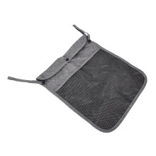 Multifunctional Baby Stroller Organizer Hanging Bag Grey Linen
