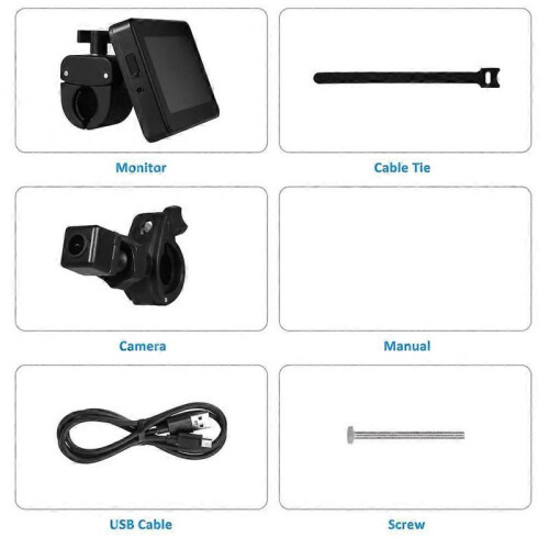 Handlebar Bike Mirror Bicycle Rear View Camera 1