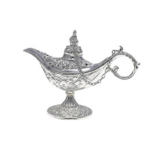 Metal Aladdin's Lamp Incense Burner Wishing Lamp Craft Desktop Ornament Gift