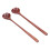 2Pcs/Set Wooden Spoon with Long Straight Handle 2