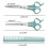 Hair Cutting Scissors Shears Kit Hairdressing 3