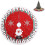 Christmas Tree Skirt with Snowflake And Santa Claus Pattern80cm 1