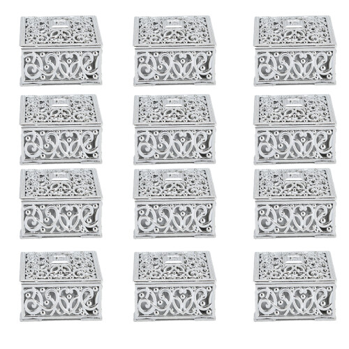 12PCS Hollow Candy Box Plastic Candy Case