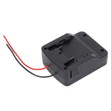 Adattatore per batteria agli ioni di litio da 18 V, nero ABS, compatto