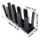 Dispenser per bicchieri a 4 vani, in plastica, 46x11,2x21,3 cm 4