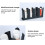 Dispenser per bicchieri a 4 vani, in plastica, 46x11,2x21,3 cm 12
