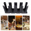 Dispenser per bicchieri a 4 vani, in plastica, 46x11,2x21,3 cm 16