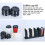 Dispenser per bicchieri a 4 vani, in plastica, 46x11,2x21,3 cm 9