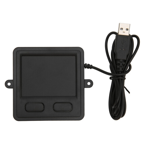 Wired USB Touchpad Trackpad, High Sensitivity Portable Touchpad with 2 Keys, ABS Material, Supports Windows 7/8/10