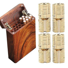 4pcs Hidden Brass Barrel Hinges Cylindrical Invisible Furniture Hinges