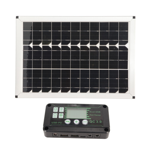 100W Solar Panel Kit 220W Inverter MPPT Controller 2
