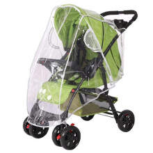Rain Cover Universal Transparent Waterproof Rain Cover Wind Dust Shield for Stroller