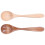 2Pcs/Set Wooden Spoon with Curved Handle Small 2