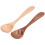 2Pcs/Set Wooden Spoon with Curved Handle Small 9