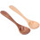 2Pcs/Set Wooden Spoon with Curved Handle Small 10
