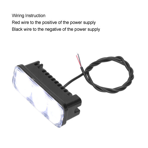 Universal LED Front Grille Warning Light Daytime Running Lamp DC12V 2