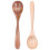 2Pcs/Set Wooden Spoon with Curved Handle Small 5