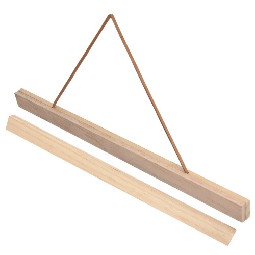 Wooden Poster Hanger DIY Magnetic Hanging Frame 2