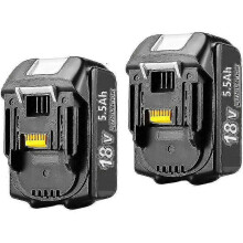 2pack 18v 5.0ah Bl1860b Replacement for Makita 18v Bl1860b Bl1850b Bl1860 Bl1830b Bl1830 Bl1840b Bl1840 Bl1835 Bl1845 Bl1850 1942053 Lxt400 Battery Wi
