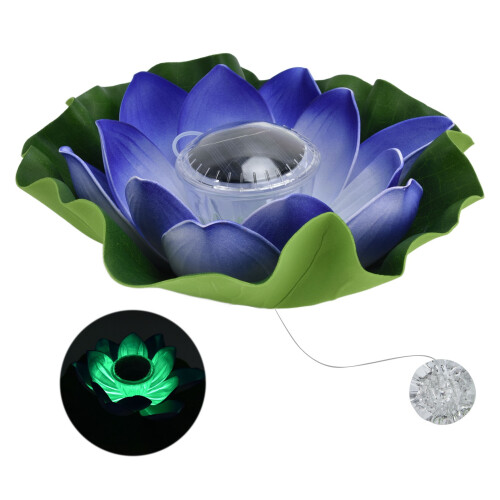 Waterproof Solar Lotus Light with Color Gradient, 28x8cm, 30lm 1
