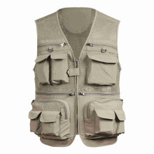 Gilet da pesca XL-5XL 300 g nero/kaki/verde militare