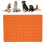 Mini moule hémisphérique 468 trous Ø1,2 cm orange 15
