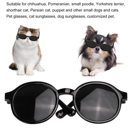 Gafas para mascotas de plástico transparente, 9x5.4 cm 2