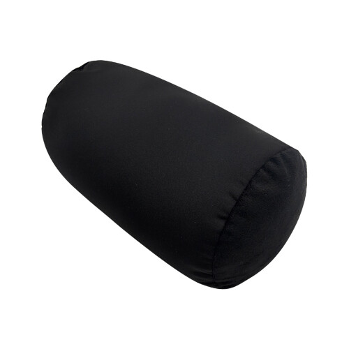 Cuscino a rullo in microperle 12x7 pollici grigio supporto per il collo 2