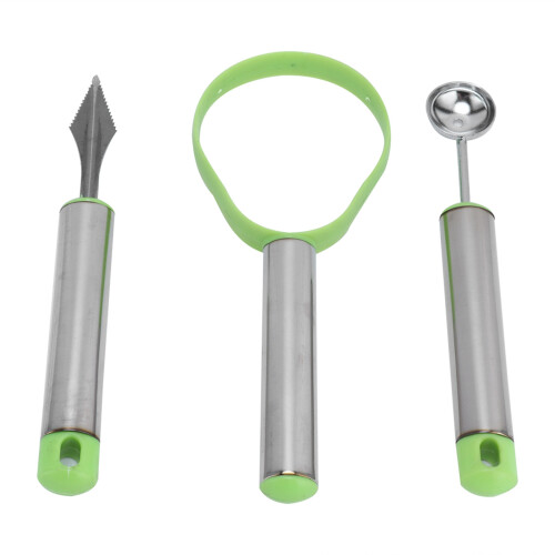 3Pcs Stainless Steel Fruit Digger Set Watermelon