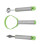 3Pcs Stainless Steel Fruit Digger Set Watermelon 8