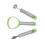 3Pcs Stainless Steel Fruit Digger Set Watermelon 10