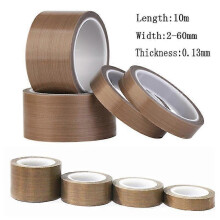 (38mm) Ptfe Tape High Temperature 300 Degree Insulation Tape Vacuum Sealing Machine Insulation 10 Meters Polytetrafluoroethylene Tape Tw