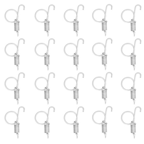 20PCS Cage Door Spring Hook Metal Finger Spring