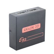 Splitter HDMI 1x2, 4K/30 Hz, spina UE in alluminio