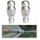 2pcs Karcher Hose Swivel Sewage Nozzle 1/4 Tw 1