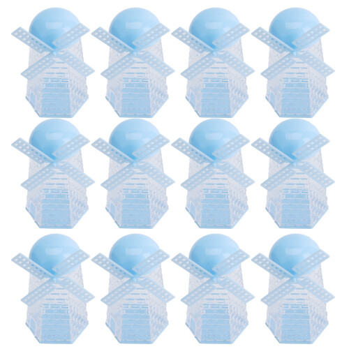 12PCS Windmill Shaped Candy Box Plastic Candy Case 2