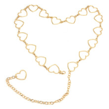 Waist Chain Belt Metal Shiny Rhinestones Golden