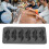 Mustache Shaped Silicone Mold Black Food Grade 12