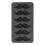 Mustache Shaped Silicone Mold Black Food Grade 1