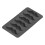 Mustache Shaped Silicone Mold Black Food Grade 9