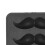 Mustache Shaped Silicone Mold Black Food Grade 14