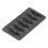Mustache Shaped Silicone Mold Black Food Grade 3