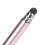 Stilo in alluminio rosa, 2 punte (Disco e Gomma) 12