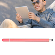 Stylet capacitif rouge 158 mm / 6,2 po, aluminium de 9 mm