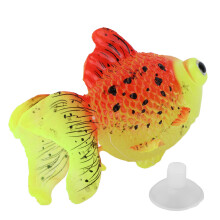 GF03 Poisson rouge lumineux en silicone pour bol d'aquarium