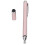 Stylet en alliage d'aluminium à 2 fonctions, rose, compact 15