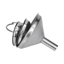 Conjunto de 3 embudos de acero inoxidable - Dispensador de 2.29oz